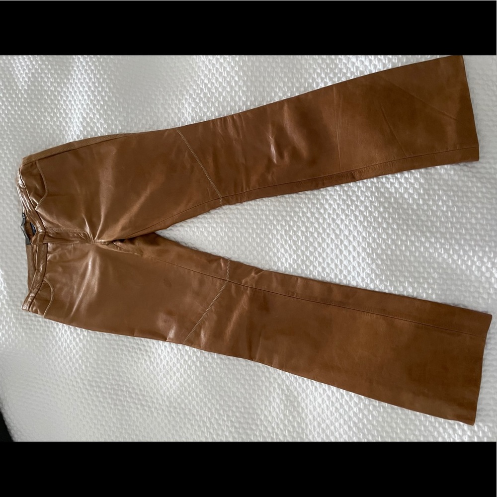 Vintage genuine leather pants